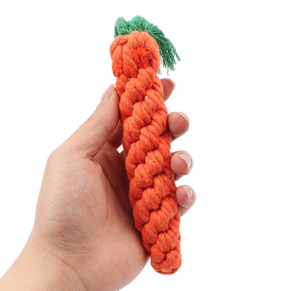 Carrot Cotton Rope Toys