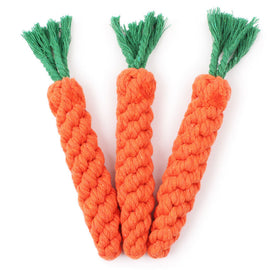 Carrot Cotton Rope Toys
